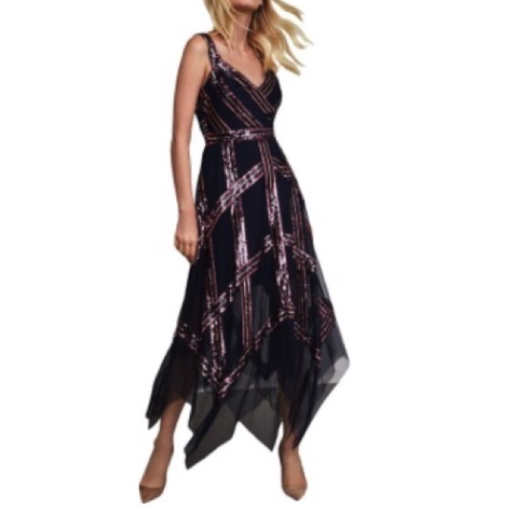 BCBG Max Azria Sequin Midi Dress Size 2